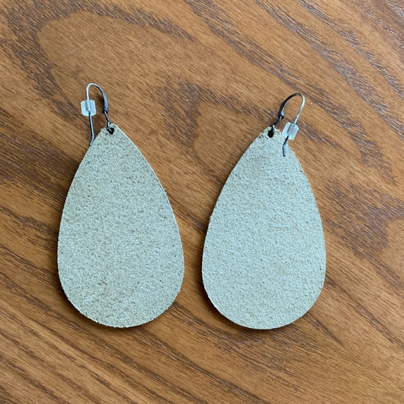 Leather Earrings - Picture 2 of 3